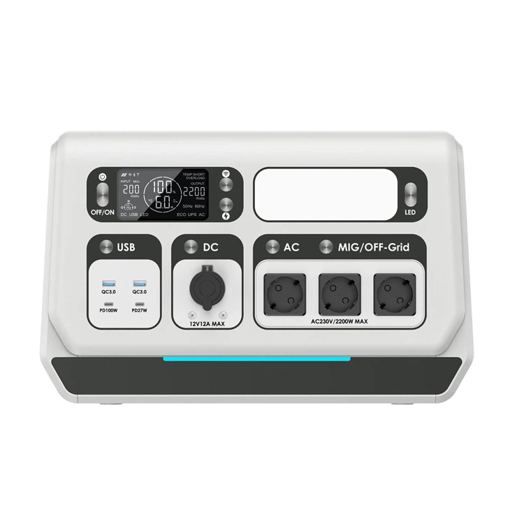 230V 2048WH On Grid Portable Emergency Power Supply